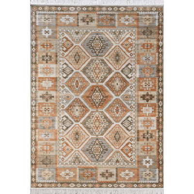 Abstract Viscose Area Rug