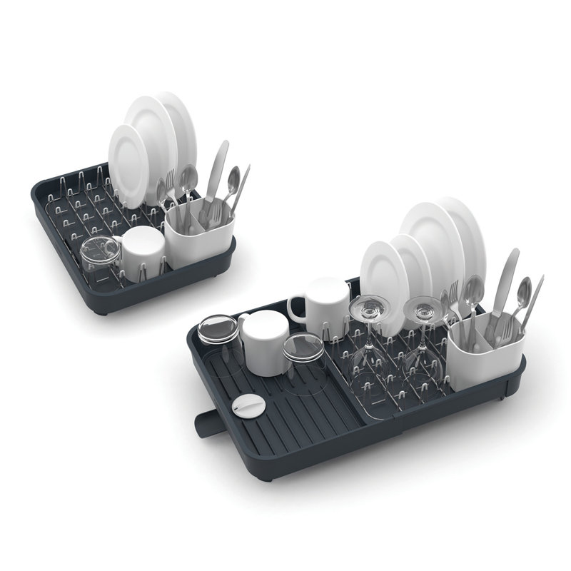 Extend Expandable Dish Rack, Gray