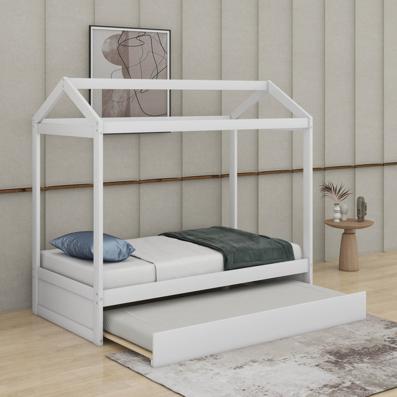 Lit simple avec lit gigogne