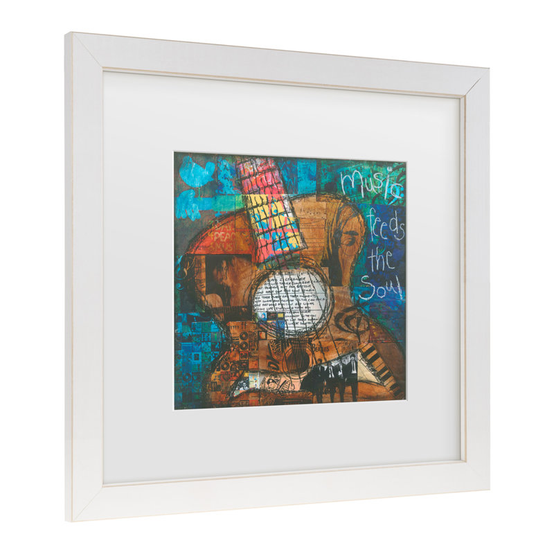Art encadré par Jennifer Mccully, Blanc, H 13 po x l 13 po x P 0,75 po