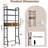 4 Tier Over The Toilet Storage With Drawers, Heavy Duty Bathroom Stand Organizer Metal Shelves For Laundry-395046221