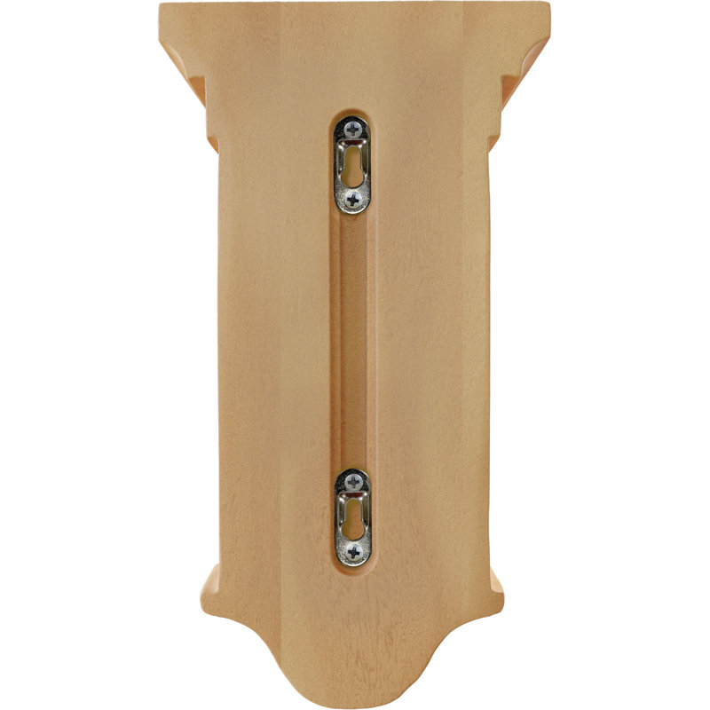 5 1/2"W x 5 1/2"D x 10"H Raised Fluting Corbel, Red Oak (2-Pack), Red Oak