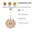 Lustre en cristal 8 lumières Kethe