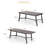Alyah 6 - Person Patio Dining Set with Extendable Rectangular Table