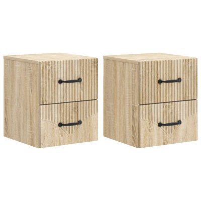 34.5cm W Manufactured Wood Bedside Table
