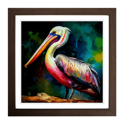 Pelican Fauvism - Framed Print