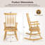 Chaise berçante en bois 2 pièces