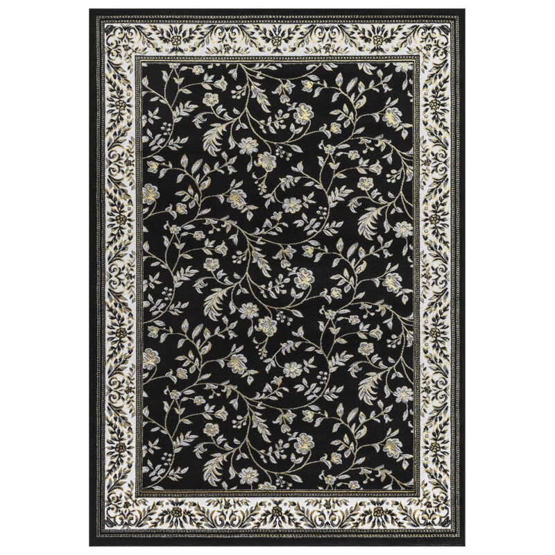 Ashiah Floral Indoor / Outdoor Area Rug, Rectangle 80 x 150 cm