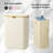 2-Section Laundry Hamper with Lid & Removable Bags, 160L Collapsible Clothes Basket with Bamboo Handles, for Bedroom, Bathroom, Dorm & Laundry Room-116096700
