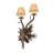 12" Wide 2 Light Right Wall Sconce