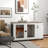 Versatile Dog Crate Side Table with Storage for Medium and Large Dogs