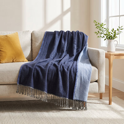Cosette Reversible Wool Throw Blanket