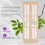 Unfinished Solid Wood Glass Bi-Fold Door With Installation Hardware Kit-116842298-116842301