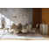 Aphelion Glass Top Metal Base Dining Table
