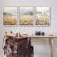 «A3-218», «In The Field Landscape», encadré sur bois, 3 pièces par Petals Prints-96159377-96159379