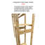 Étagère de rangement pour toilette en bambou avec porte-papier hygiénique sur pied Proman Products Santa Fe