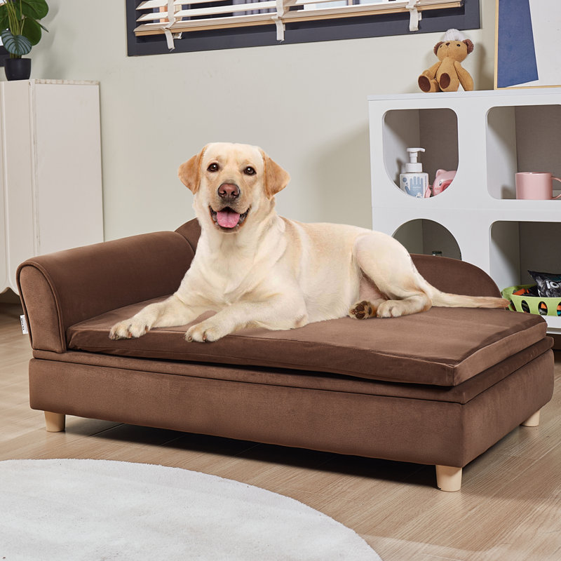 Tucker Murphy Pet™ Pet Sofa, Dog Couch for Large-Sized Dogs and Cats, Brown