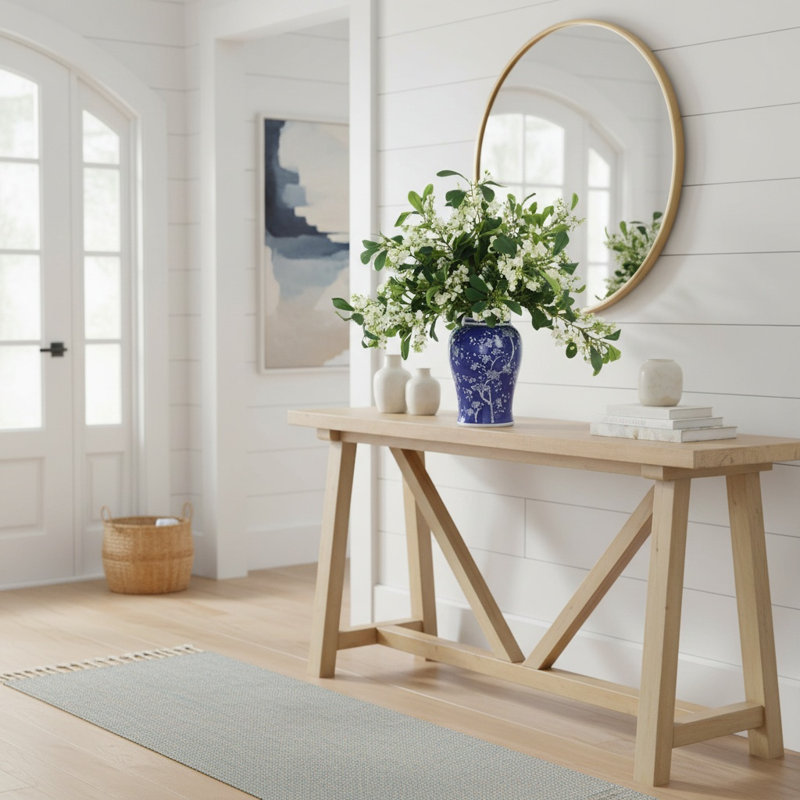 Budding Blooms in Decorative Ceramic Vase