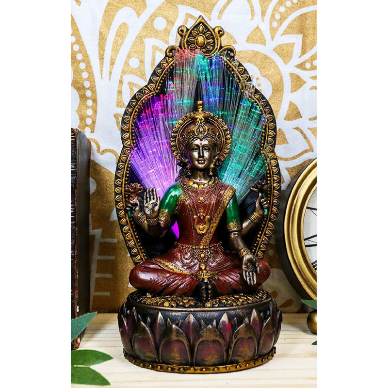Figurine trône fleur de lotus