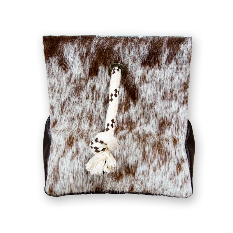 Cowhide Door Stopper - Grey, Salt/Pepper Brown