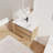 Wall Mounting Bathroom Vanity With Ceramic Sink, 2-Soft Close Drawer-1104562025-1104562007