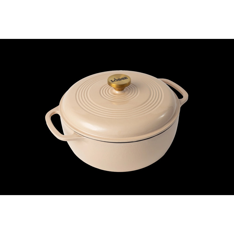 Cocotte en fonte Lodge, 6" H x 11.6" W, Beige