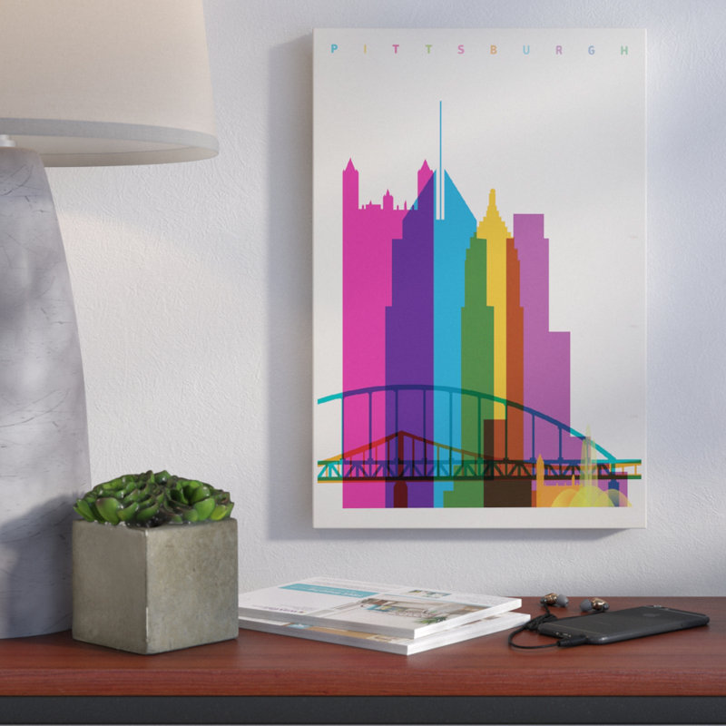 " Pittsburgh " by Yoni Alter, 26" H x 18" W x 1.5" D