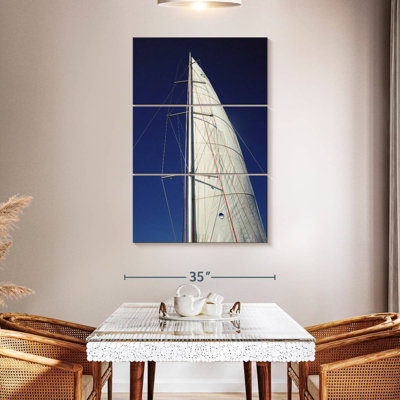 White Sail Of Boat