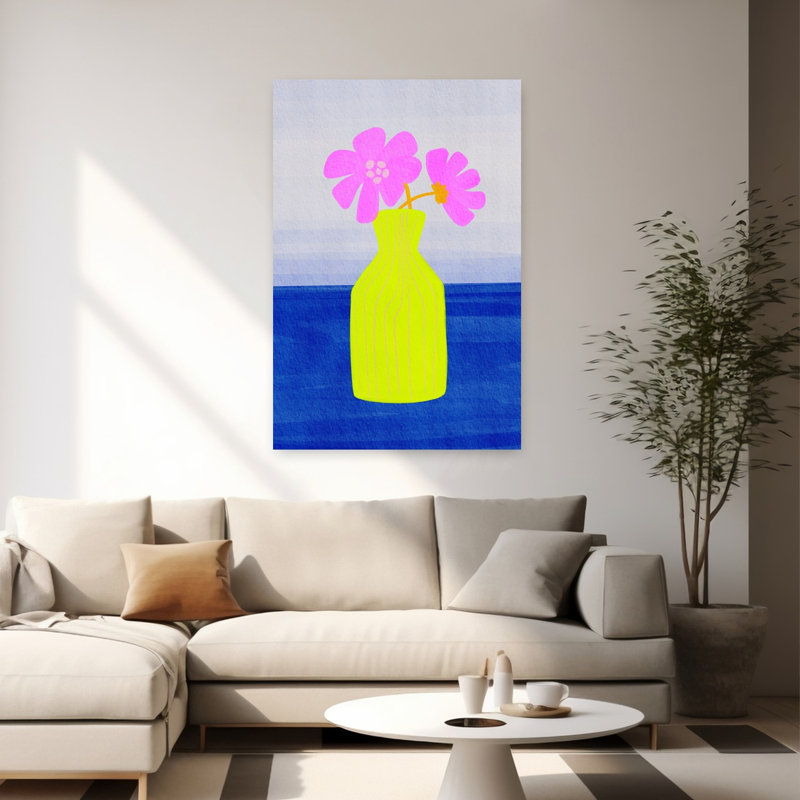 Art floral abstrait vif
