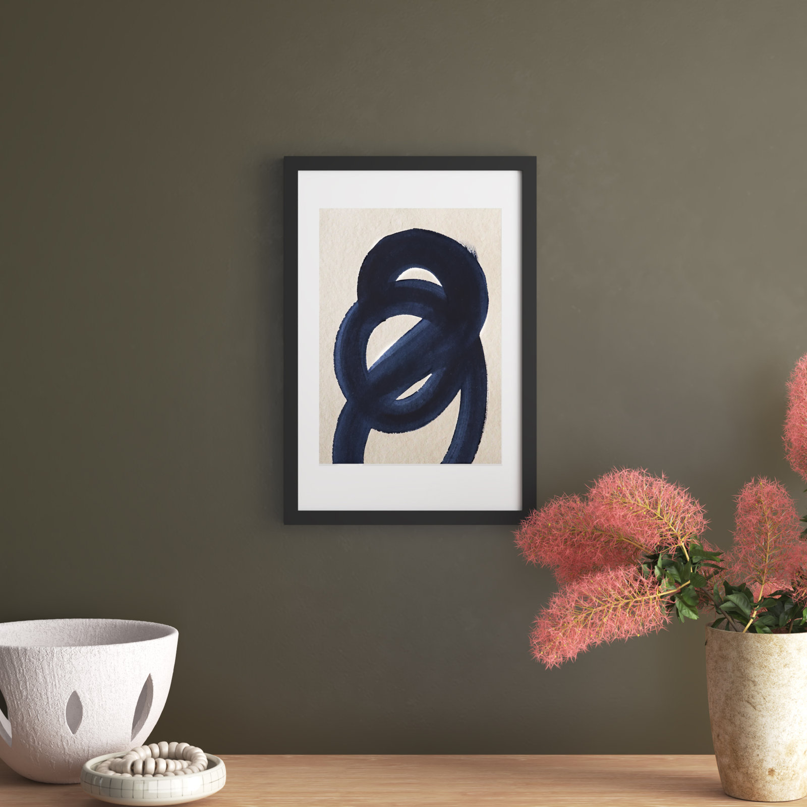 RJ Japandi 5 by Simon West, Black, 41" H x 28" W