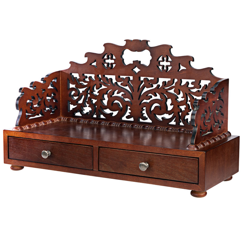 Organisateur de bureau Antiquarian Floral Tracery