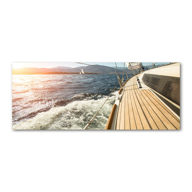 Sailboat in the Sea 1 Piece Wall Art on Canvas