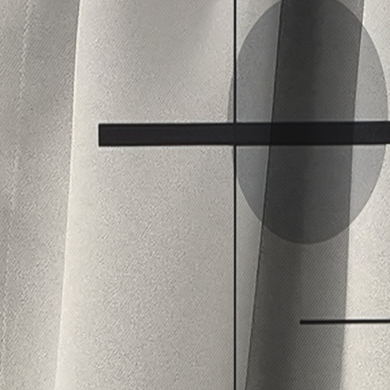Hanro - Suprematism Curtain - Blackout Abstract Curtain - 1 Panels, L 52 po x L 120 po