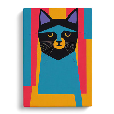 XC1022-238X Abstract Cat No.1 - Wrapped Canvas Print