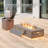 42" Propane Gas Fire Pit Table 50,000 Btu Featuring Hollowed Out Sunflower Patterns And Golden Light