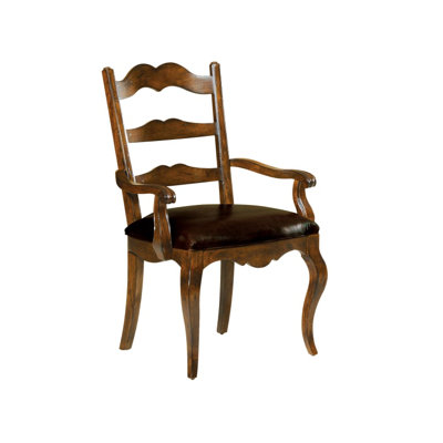 Rue De Bac 20'' H Genuine Leather Upholstered Armchair