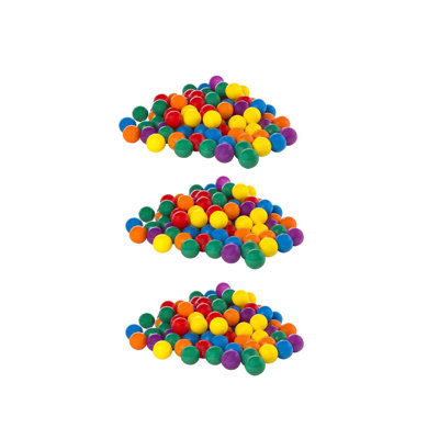 Ensemble de 100 balles amusantes en plastique multicolores pour fosses à balles Intex