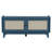 Rattan Entryway Bench With Storage, Cushioned Shoe Bench With Double Doors, Wooden Shoe Organizer Bench For Entryway And Hallway-74691278