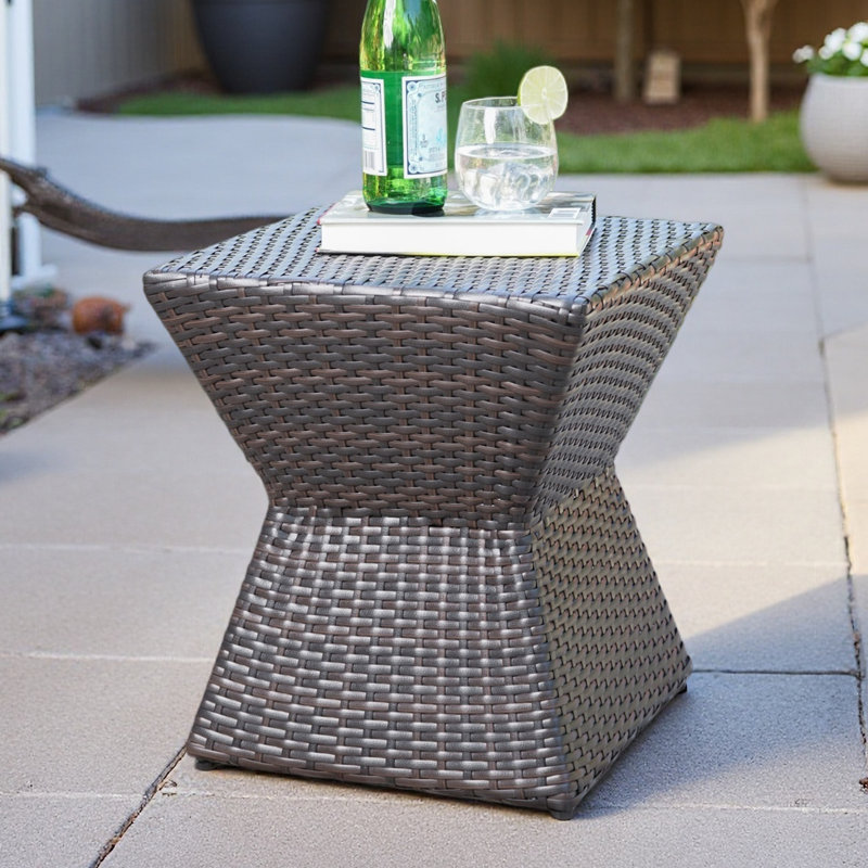 16 Outdoor Wicker End Table