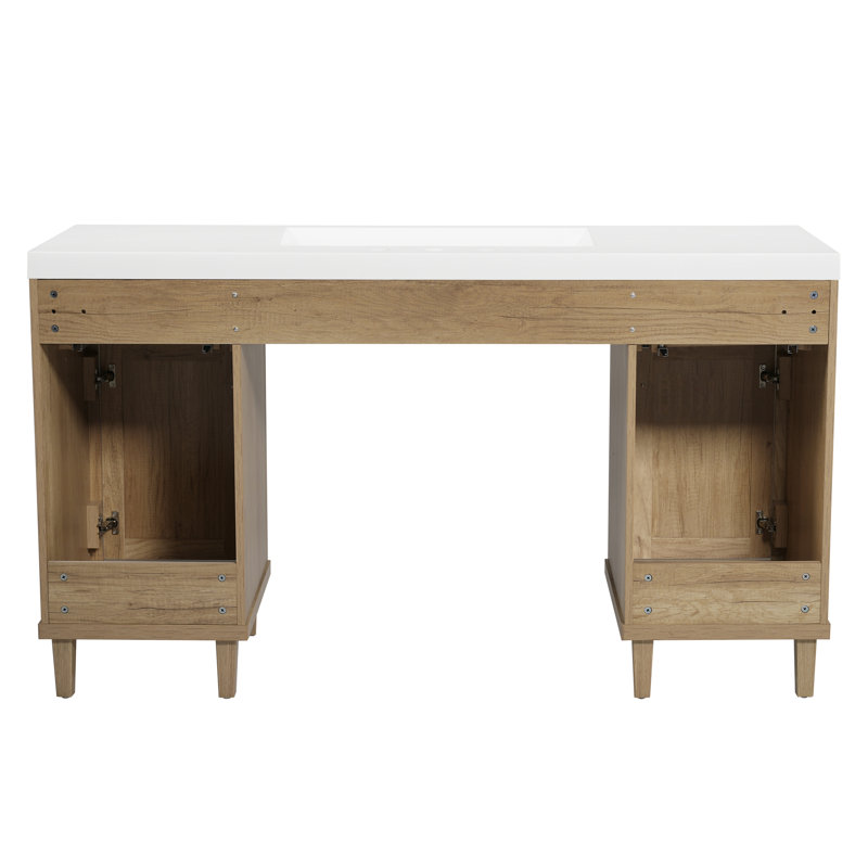 Meuble-lavabo 60 po avec lavabo SMC, Wood