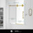 60'' W x 66'' H Single Sliding Frameless Tub Door-83967799