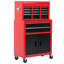 Cantara Tool Chest, 6 Drawers, on Wheels, 61.6 x 33 x 108cm, Red and Black