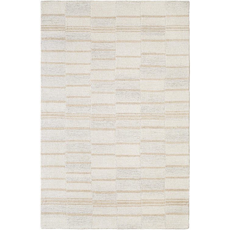 Demie Hand Tufted Wool Abstract Area Rug