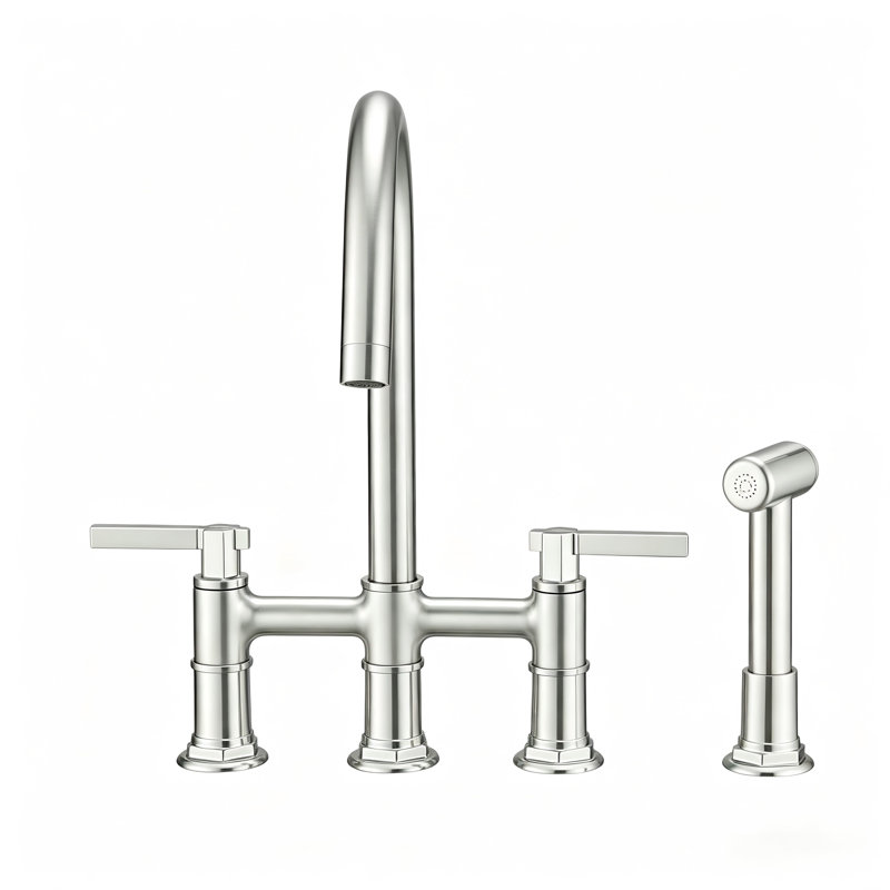 VIBRANTBATH Kitchen Faucet, Nickel