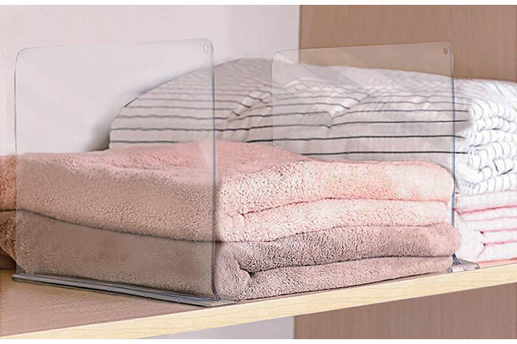 acrylic shelf dividers