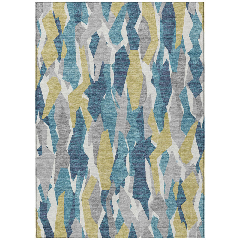 Machine Washable Indoor/Outdoor Chantille ACN2329 Stripes Rug, Rectangle 2'6" x 3'10"