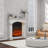 Modern Fireplace Mantel,  Fireplace Surround for Fireplaces, White