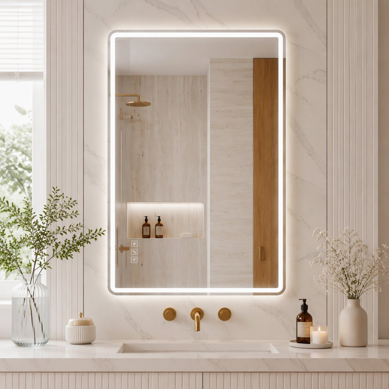 Miroir de salle de bain 24 po x H 32 po