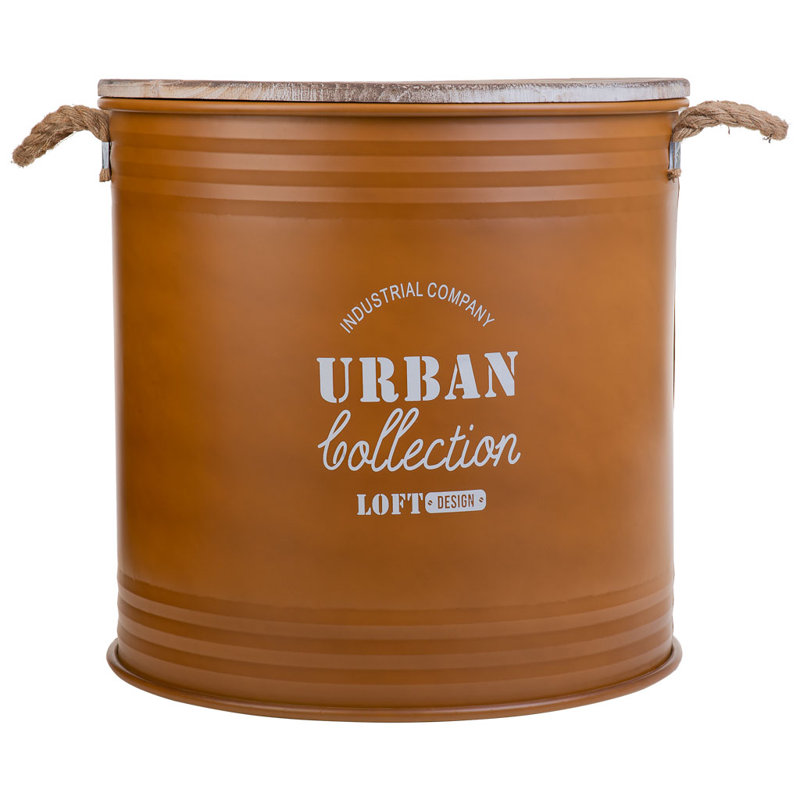 Trent Austin Design Iron Decorative Basket, Orange