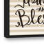 «Thankful and Blessed», reproduction d'art textuel sur toile-23590702-23590699